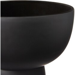 Life at Home Black Pedestal Bowl - 1 ea | Real Canadian Superstore