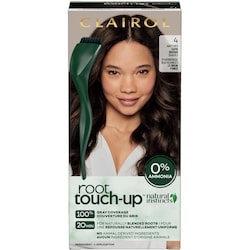 Root Touch-Up by Natural Instincts 4 Dark Brown, Permanent Hair Dye with 0% ammonia