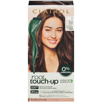 Clairol Root Touch-Up by Natural Instincts 5 Medium Brown, Permanent Hair Dye with 0% ammonia 1 ea, $12.99/1ea