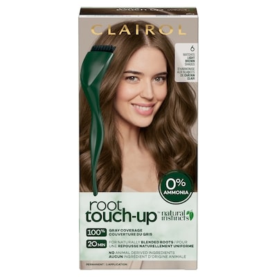 Clairol Root Touch-Up by Natural Instincts 6 Châtain Clair, Coloration permanente sans ammoniaque 1 ea, 13,99 $/1ch