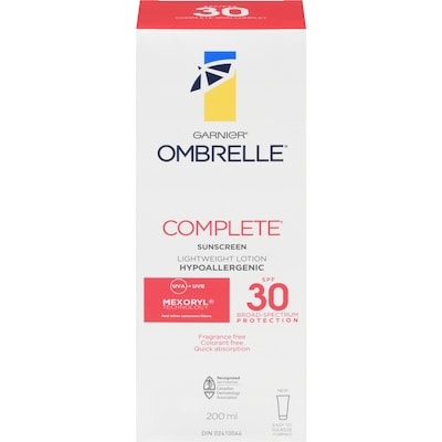 Garnier Complete Sunscreen Lightweight Lotion Spf 30 Broad-Spectrum Protection Uva + Uvb 200 ml, $12.82/100ml