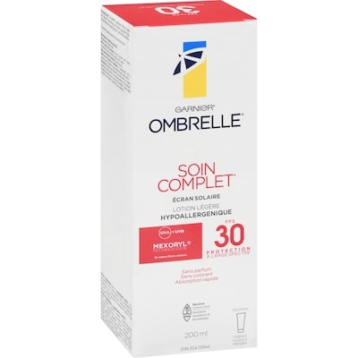 Soin complet écran solaire lotion légère fps 30 protection à large spectre uva + uvb