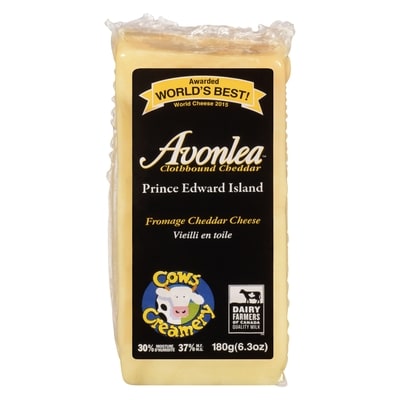 Cows Creamery Cheddar Cheese 37% M.F. Avonlea Clothbound Cheddar 180 g, $6.66/100g