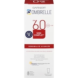 Garnier Soin complet lotion écran solaire pour peaux sensibles sensibilité avancée fps 60 uva + uvb 200 ml, 12,50 $/100ml