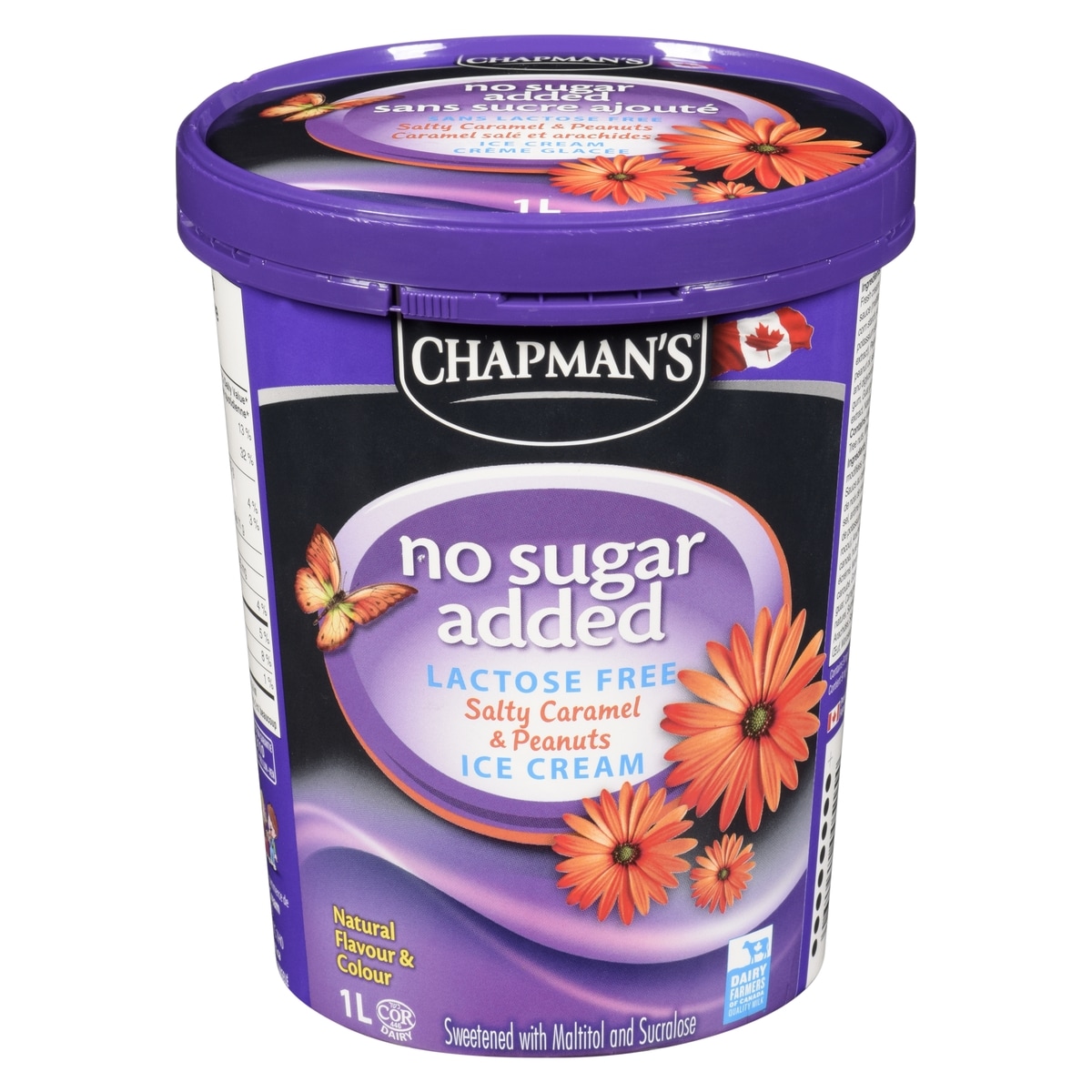 Chapmans No Sugar Added Lactose Free Ice Cream Salty Caramel & Peanuts