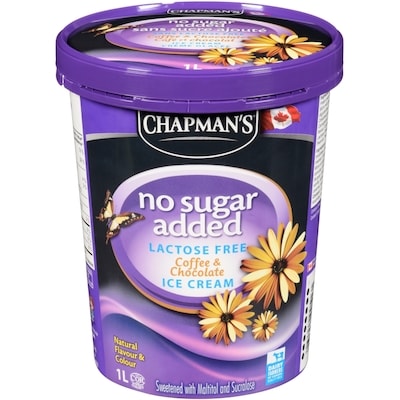 Chapmans No Sugar Added Lactose Free Ice Cream Coffee & Chocolate 1 l, $0.80/100ml