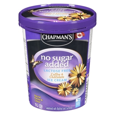 Chapmans No Sugar Added Lactose Free Ice Cream Coffee & Chocolate 1 l, $0.90/100ml