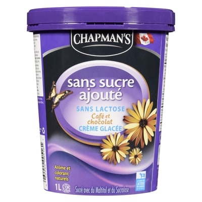 Sans sucre ajouté sans lactose crème glacée Café et chocolat