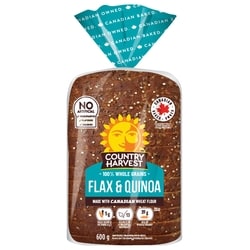 Country Harvest Flax & Quinoa Bread 600 g, $0.72/100g
