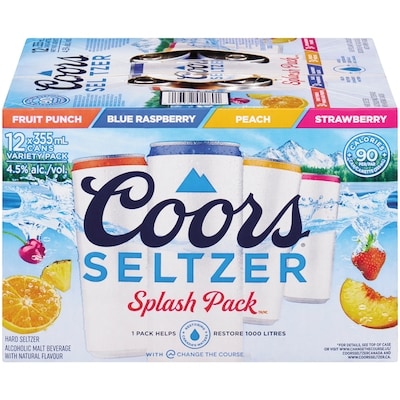 Coors Selt M Frt Spl Vp 12 Cans (ID required at pick-up) 12x355.0 ml, $0.52/100ml
