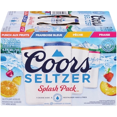 Coors Selt M Frt Spl Vp 12 canettes (Pièce d’identité requise au moment du ramassage) 12x355.0 ml, 0,52 $/100ml