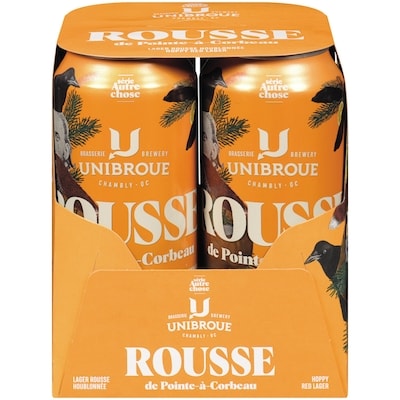 Unibroue Série autre chose lager rousse houblonée rousse de pointe-à-corbeau (Pièce d’identité requise au moment du ramassage) 4x473.0 ml, 0,82 $/100ml