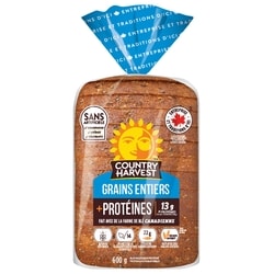 Country Harvest Pain Mélange de grains entiers et de protéines 600 g, 0,72 $/100g