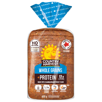 Country Harvest Pain Mélange de grains entiers et de protéines 600 g, 0,58 $/100g