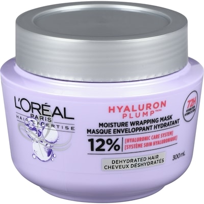 L'Oreal Paris Hair Expertise Hyaluron Plump Moisture Wrapping Mask, with Hyaluronic Acid 300 ml, $2.33/100ml