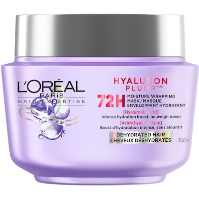L’Oréal Hair Expertise Hyaluron Plump Masque Enveloppant Hydratant avec Acide Hyaluronique 300 ml, 3,50 $/100ml