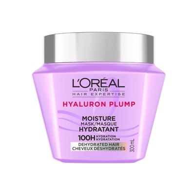 L’Oréal Masque Capillaire Hydratant, Système de Soin à L’acide Hyaluronique 13 % 300 ml, 2,93 $/100ml