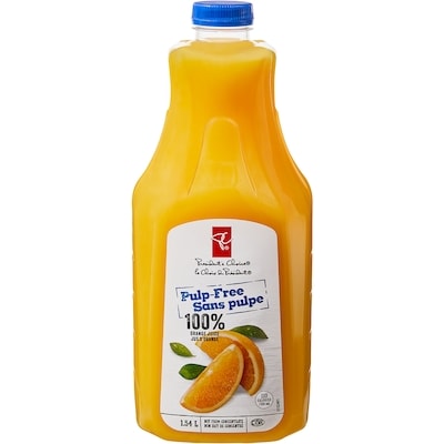 le Choix du Président Jus d’orange sans pulpe 1.54 l, 0,36 $/100ml