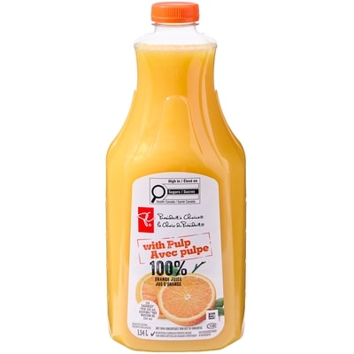 le Choix du Président Jus d’orange avec pulpe 1.54 l, 0,29 $/100ml