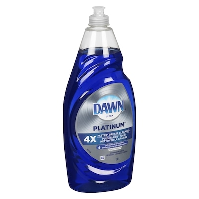 Détergent à vaisselle liquide Dawn Platinum, parfum Pluie rafraîchissante
