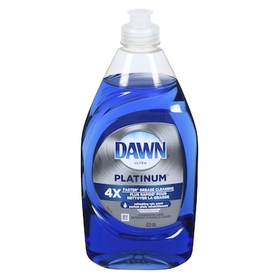 Dawn Platinum Dishwashing Liquid Dish Soap, Refreshing Rain Scent 431 ml, $0.69/100ml