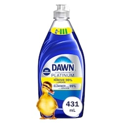 Dawn Savon à vaisselle Platinum, Pluie fraîche 431 ml, 0,58 $/100ml
