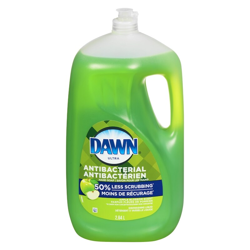 Ultra Dish Soap, Dishwashing Liquid, Washes Away Bacteria Apple Blossom