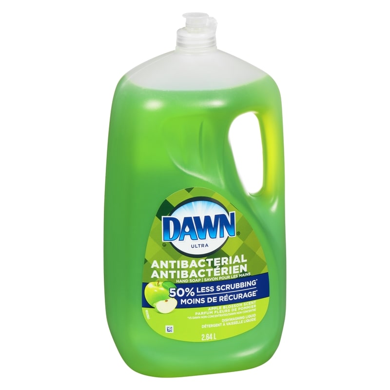 Ultra Dish Soap, Dishwashing Liquid, Washes Away Bacteria Apple Blossom