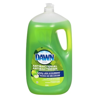 Dawn Savon à vaisselle liquide Ultra, détergent à vaisselle liquide, élimine les bactéries, parfum Fleurs de pommier 2.64 l, 0,57 $/100ml