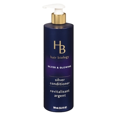 HB Hair Biology Rev. violet argenté , pour cheveux gris ou blonds colorés avec tons cuivrés, combat les tons cuivrés et ravive les cheveux 380 ml, 4,87 $/100ml
