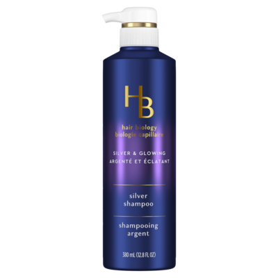 HB Hair Biology Shampooing violet Argenté et éclatant pour cheveux argentés et gris 380 ml, 4,60 $/100ml