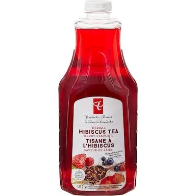 President's Choice Berry Flavour Hibiscus Herbal Tea 1.54 l, $0.31/100ml