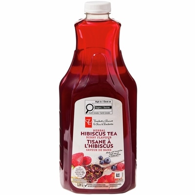 President's Choice Berry Flavour Herbal Hibiscus Tea 1.54 l, $0.31/100ml