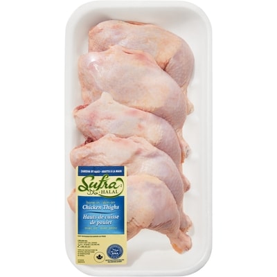 Sufra Cuisses de poulet avec peau 1.28 kg, 0,94 $/100g