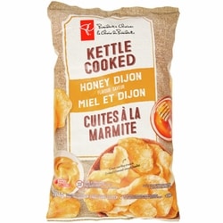 le Choix du Président Croustilles cuites à la marmite à saveur de miel et Dijon 200 g, 1,50 $/100g