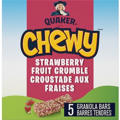 Quaker Chewy Granola Cereal Or Fruit Bars Strawberry Fruit Crumble 120 g, $2.50/100g