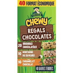Quaker Chewy Barres tendres Régals chocolatés 960 g, 1,72 $/100g