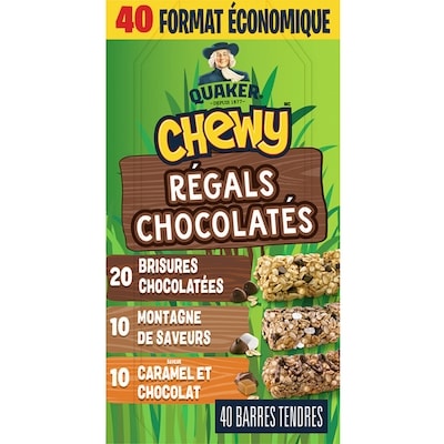 Quaker Chewy Barres tendres Régals chocolatés 960 g, 1,72 $/100g