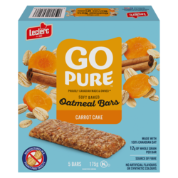 Go Pure Soft Baked Oatmeal Bars, Carrot Cake 5 Bars