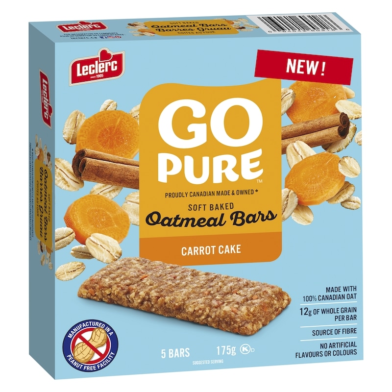 Go Pure Soft Baked Oatmeal Bars, Carrot Cake 5 Bars