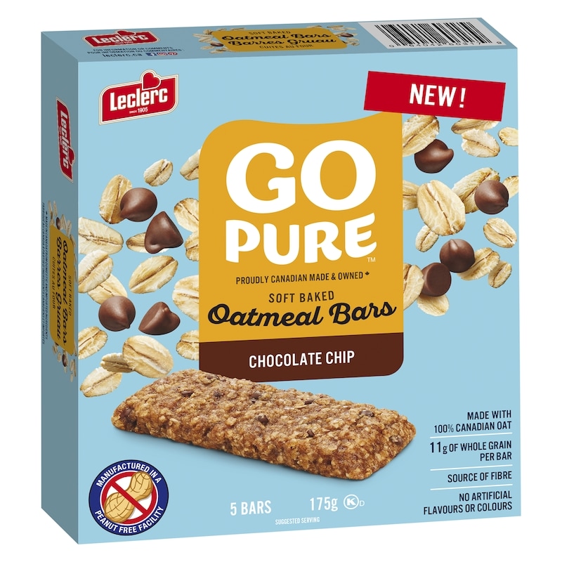 Go Pure Soft Baked Chocolate Chip Oatmeal Bars
