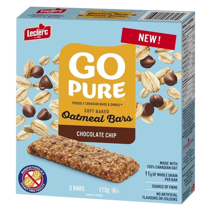 Go Pure Soft Baked Chocolate Chip Oatmeal Bars