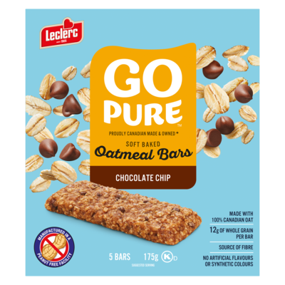 Go Pure Soft Baked Chocolate Chip Oatmeal Bars