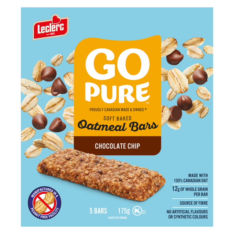 Go Pure Soft Baked Chocolate Chip Oatmeal Bars