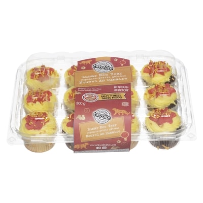 two-bite Lunar New Year Cupcakes 300 g, $1.29/100g