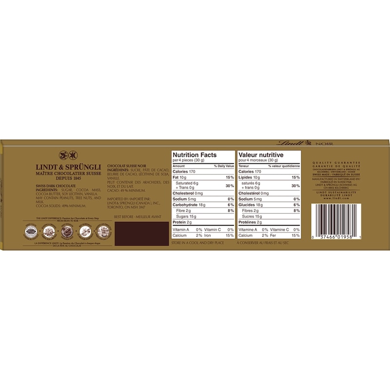 SWISS CLASSIC Gold Hazelnut Milk Chocolate Bar
