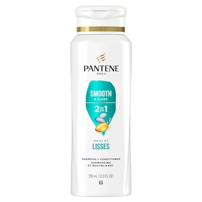 Pantene PRO-V Smooth & Sleek 2in1 Shampoo and Conditioner 355 ml, $1.27/100ml