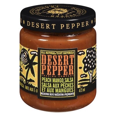 Desert Pepper Peach Mango Salsa Medium Hot 473 ml, $1.69/100ml