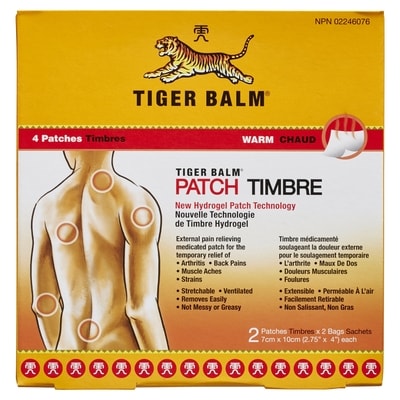 Tiger Balm Patch Warm 4 ea, $1.75/1ea