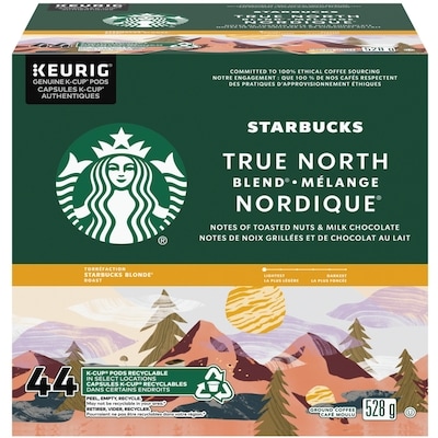 Starbucks Café Moulu Torréfaction Blonde Starbucks Mélange Nordique Boîte De 44 Capsules K-Cup 550 g, 7,09 $/100g